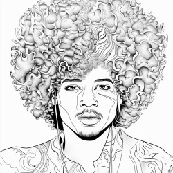 black boy with curly hair