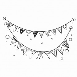 party decorationsincluding banners bunting and hanging decorations