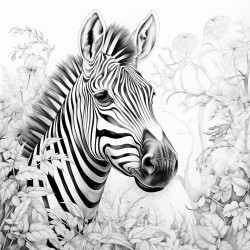 a zebra in the forest