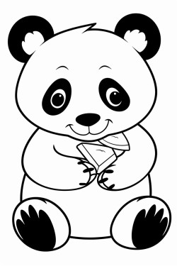 panda eating a banana