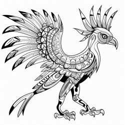 create a pencil sketch of an alebrije worksheet