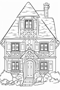 une maison dans une fort