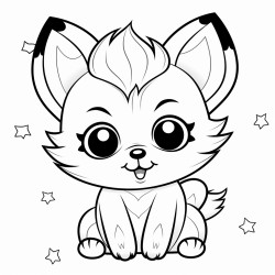 a cute maqaruaq  coloring bookvector white background black and white black drawing