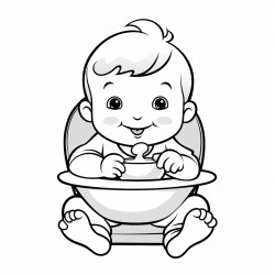 baby eating