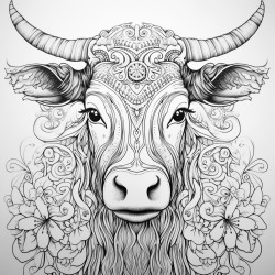 cow mandala