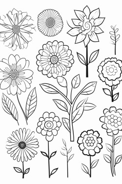 flowers and trees