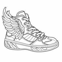 a basketball shoe inspired by a mythical creature like a griffin or a centaur