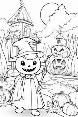 halloween coloring page