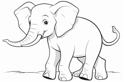 elephant from the front