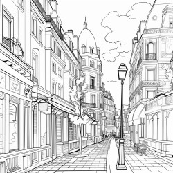 art neuveau paris street