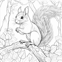 squirle in forest