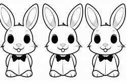 bunny  bunny with a bow tie