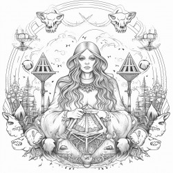 witchcraft symbolic drawings are f the culture