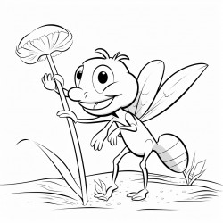 ant carrying a large seed on its back