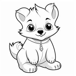 a cute kayuungaq  coloring bookvector white background black and white black drawing