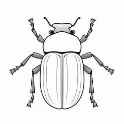 a cute beetle