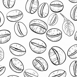 coffee beans pattern
