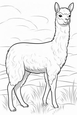 alpaca em seu habitat