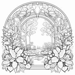 color  frame  in the garden adult coloring book spiralbound  coloring book