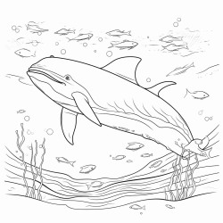 whale swimming in the ocean
