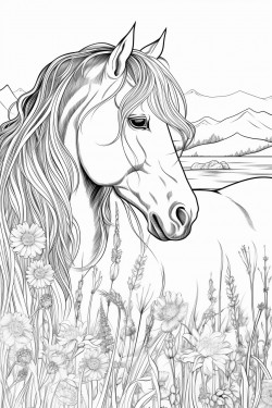 horse in a field