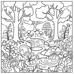 uma floresta encantada