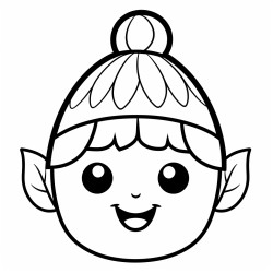 a cute acorn with a cap