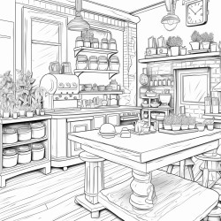 a cozy coffee shop