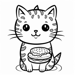 kot je hamburgera