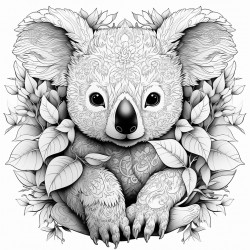 a really cute koala