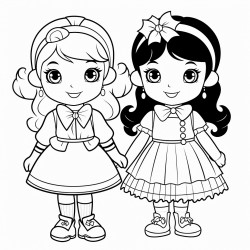 white and black