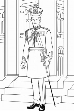 united kingdom kings guards in changing ceremony