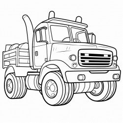 coloring page theme vehicle