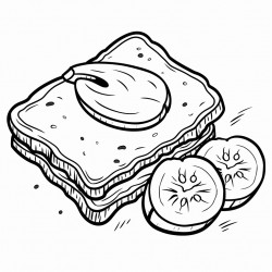 wholewheat toast with a nut butter spread and sliced banana snacks food