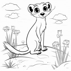 a meercat in the african bush