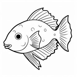 a cute icelandic plaice fish