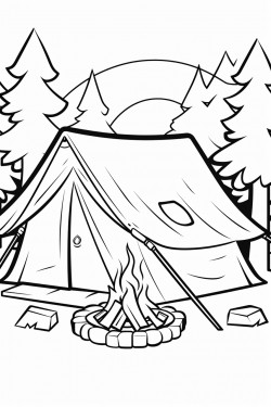 tents and fire