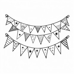 party decorationsincluding banners bunting and hanging decorations