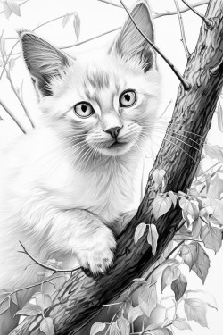 young siamese kitten playing on the couch with an sokoto kitten