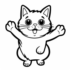 cat jumping of can