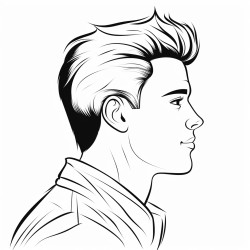 young man profile