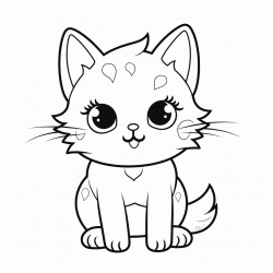 cute cat lineout