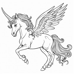 unicorn with wings
