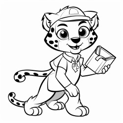 a cheetah courier or delivery