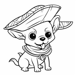 chihuahua in a taco costume