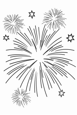 create a drawing of diamonds that are exploding into fireworks