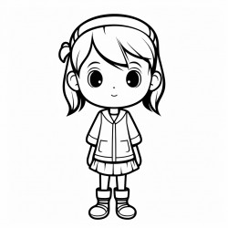 a little girl crossing arms