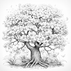 flowering dogwood tree