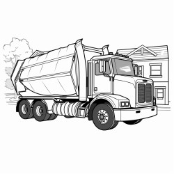 side loader garbage truck