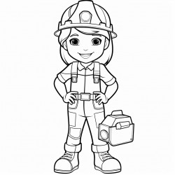 a woman construction worker